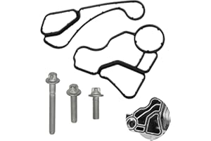 AOUTTUOA Engine Oil Filter Housing Gasket Cooler Seal Kit Engine Oil Filter Housing Bolt Compatible with BMW X1 X3 X4 X5 X6 Z4 128i 135i 323i 325i 328i 330i 330i 335i 530i 535i 11428637821 11428637820