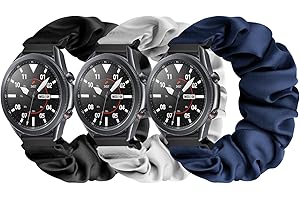 Puhuite Compatible with 16mm 18mm 20mm 22mm Watch Bands,Soft Cute Printed Elastic Cloth Wristband Quick Release Band Scrunchie Wristbands Replacement for Women