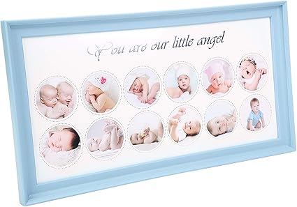 Bebe Croissance Souvenirs Cadre Photo Frame Album Suspendu Ou Poser Table Cadre Photo Pele Mele Pour 12 Photos Cadeau Pour Nouveau Ne Enfant Fille Garcon Bapteme Anniversaire Noel Amazon Fr Bricolage