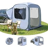 Alvantor&reg; Tailgate SUV Tent for Cars &ndash; 6x6x6.6ft Waterproof &amp; UV-Resistant Car Camping Tents with Full Mesh &amp; PVC, Fits SUV, MPV &ndash; Portable Instant Setup Tent for 2-3 People