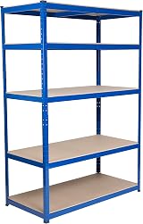 The Workplace Depot Garage Storage Shelving 1800x1200x600mm 5 Adj MDF Shelves view 2