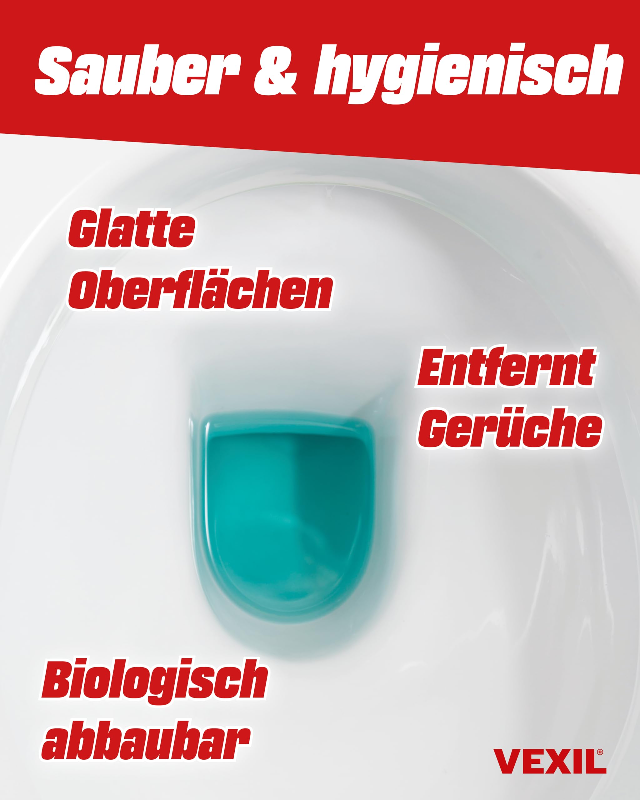 VEXIL® Urinsteinentferner EXTRA STARK - 1000 ml - entfernt mühelos hartnäckigen Urin- & Kalkstein - Profi WC-Reiniger - biologisch abbaubar - Urinsteinlöser Made in Germany 5
