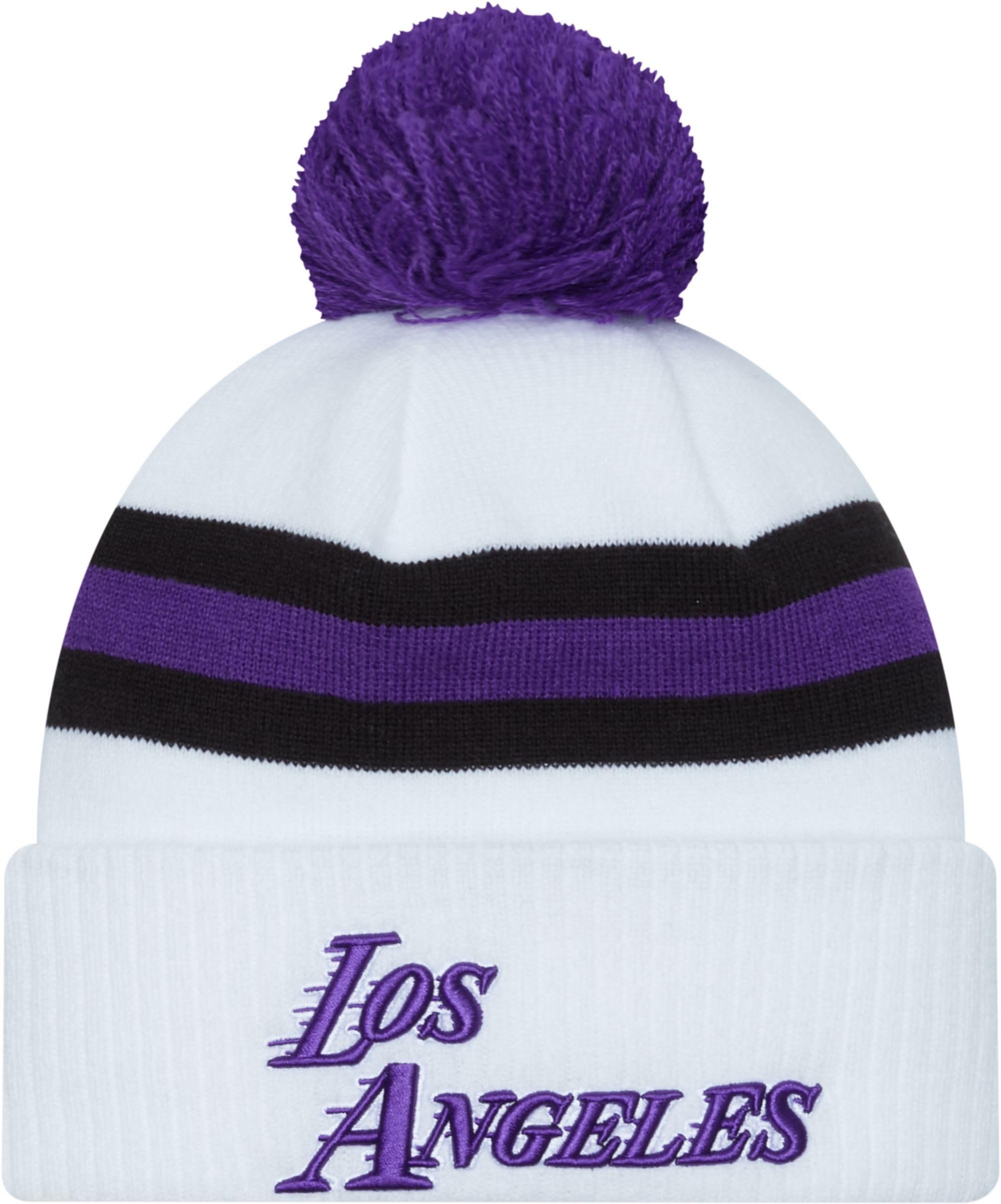 New Era Youth Size Los Angeles Lakers White Cuffed