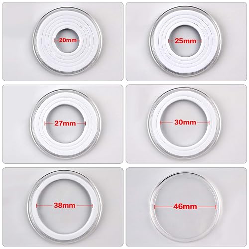 60-Piece Silver Dollar Coin Holder Case - 40mm Plastic Coin Capsules With Storage Box