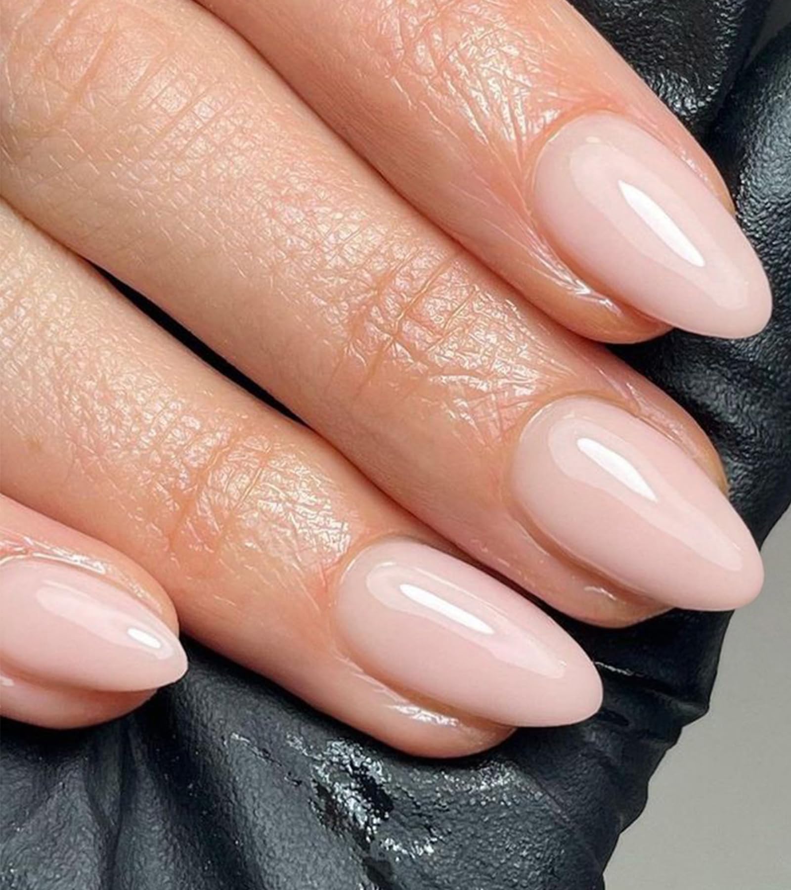 Photo 1 of Artquee Press on Nails Short Soft Pink Almond False Tips Glossy Reusable Fake Stick on Nails Kit for Women - 30 Pcs 15 Sizes