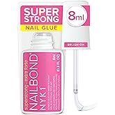 NYK1 Super Strong Nail Glue For Press On Nails, Nail Tips And Acrylic Nails (8ml) Nail Bond Brush On Nail Glue For Acrylics G