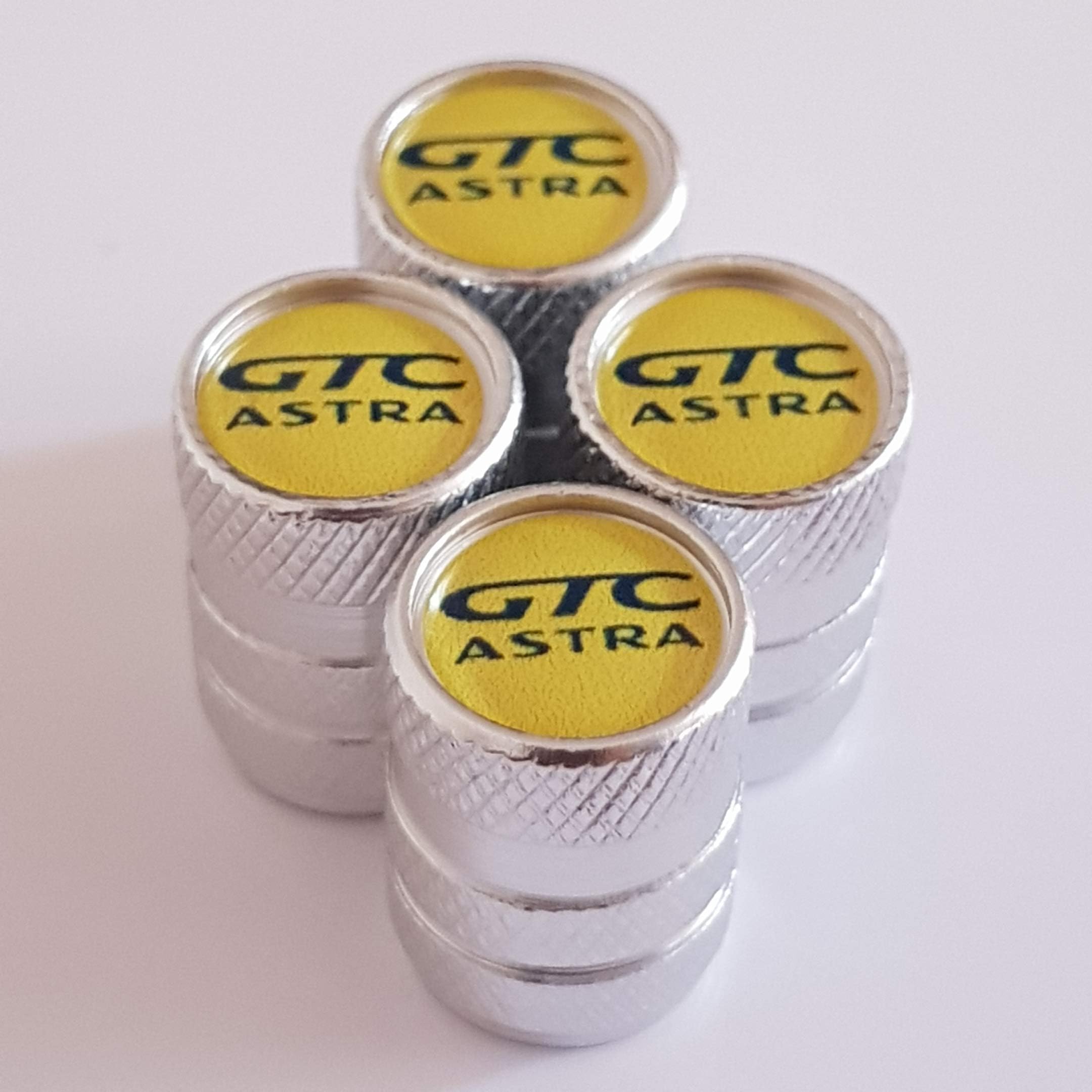 Speed Demons VAUXHALL ASTRA GTC Chrome alloy wheel valve Tyre Dust Caps with Plastic insides for all models non stick MOTORBIKES