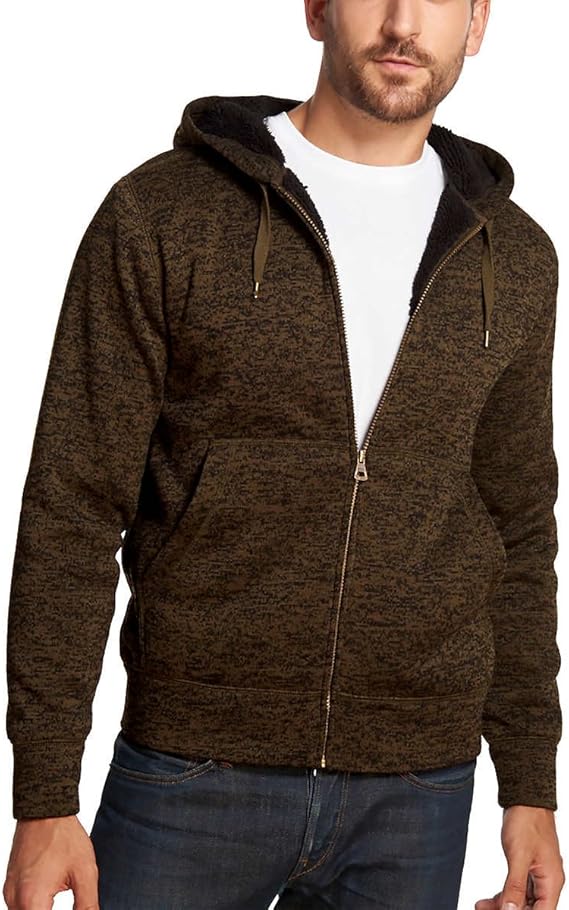 weatherproof vintage men's sherpa lined fleece hoodie