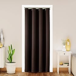 ChrisDowa Blackout Door Curtains for Doorway