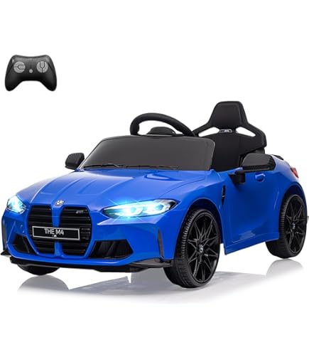 Amazon.com: 12V Kids Ride On Toy Car，Licensed BMW M4, Electric