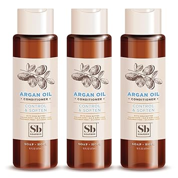 Amazon Com Soapbox Soaps Conditioner Argan Oil With Shea Butter 3 Count Beauty