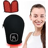 Sales Clearance Red Light Therapy Gloves for Hand Wrist Joints with 850nm Near-Infra, 360° Dual-Sided Near Infrared Hands Therapy 660nm, Timer, Rechargeable, for Adults