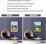 YIPUETERNITY 10 Pack A4 Photo Mounts for 6x8 Inch Prints, Cream Picture Mats view 3