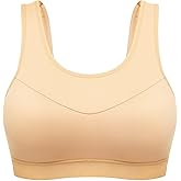 Wingslove High Impact Sports Bra for Women Seamless Wireless Racerback Running Bra with Molded Cups No Bounce