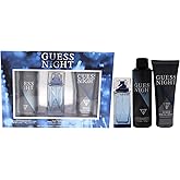 Guess Night by Guess for Men - 3 Pc Gift Set 3.4oz EDT Spray, 6.0oz Deodorizing Body Spray, 6.7oz Shower Gel