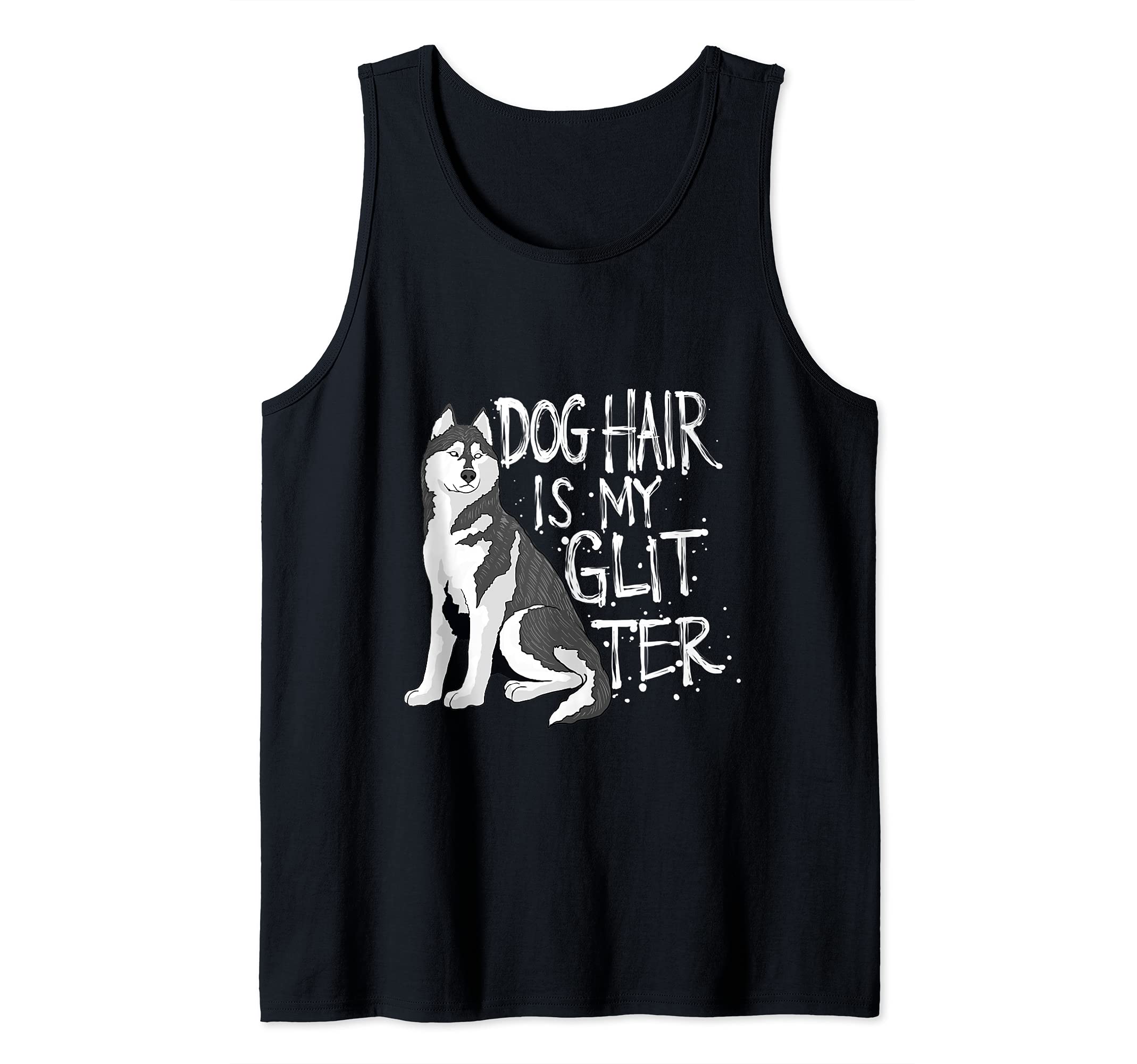 Pet Siberian Husky Dog Hair Tank Top