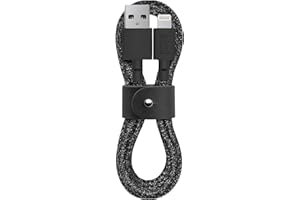 Native Union Belt Cable USB-A to Lightning - 4ft Ultra-Strong Reinforced [MFi Certified] Durable Charging Cable with Leather 