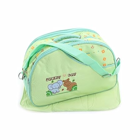 Mummamia Outing Mama Shoulder Diaper Bag, Mint Green
