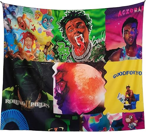 Rapper Collage Tapestry 2025