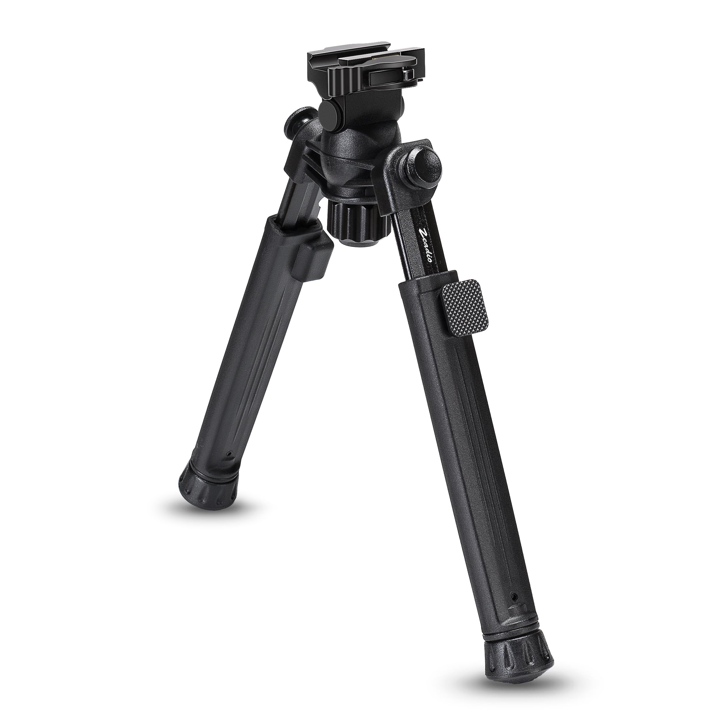 Zeadio Swivel Tiltable Bipod with Quick Detach Throw Lever Mount for Picatinny Weaver Rail, 8 to 11 Inches