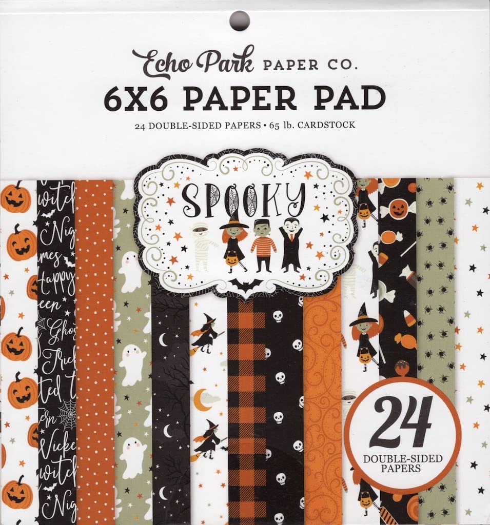 Echo Park Double-Sided Paper Pad 6"X6" 24/Pkg-Spooky -PO284023