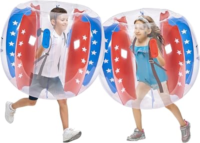 VEVOR Inflatable Bumper Balls 2-Pack 4FT PVC Sumo Zorb Bubble Balls for Kids