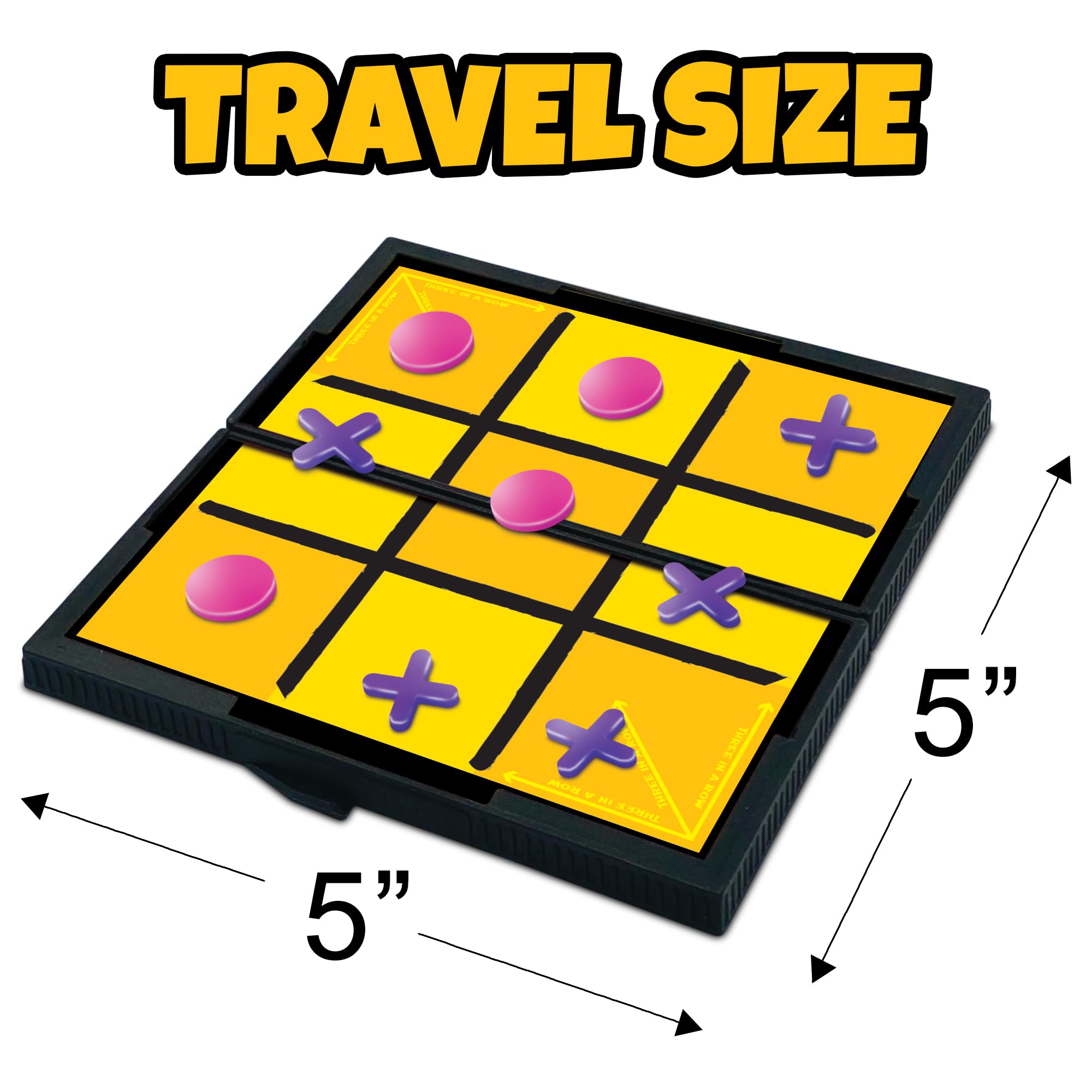 Gamie Magnetic Board Travel Games for Kids, Set Includes 12 Retro Fun Games - 5