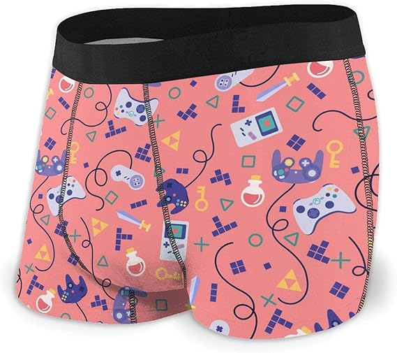 Video Game Mens Underwear Breathable Boxer Brief Soft