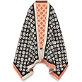 EXTREE Scarfs for Women Pashmina Silky Shawl Wrap for Evening Dressing Blanket Open Front Poncho Cape