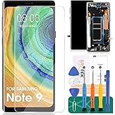 OLED for Samsung Galaxy Note 9 LCD Display for Samsung Galaxy Note 9 Touch Screen for Galaxy SM-N960F,SM-N960U,SM-N960N SM-N9600 Digitizer Assembly Repair Parts(with Fingerprint, Black)