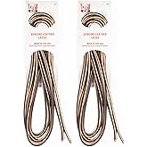 Kg's Genuine Leather Laces – 100% Genuine Leather Shoe Laces for Adults, Leather Boot Laces are Tough & Long-Lasting