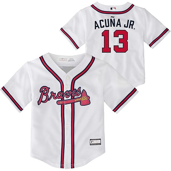 Amazon.com: Ronald Acuna Jr. Atlanta Braves #13 White Youth