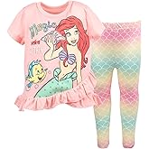 Disney Girls T-Shirt & Leggings Set Toddler to Big Kid Sizes (2T - 14-16)
