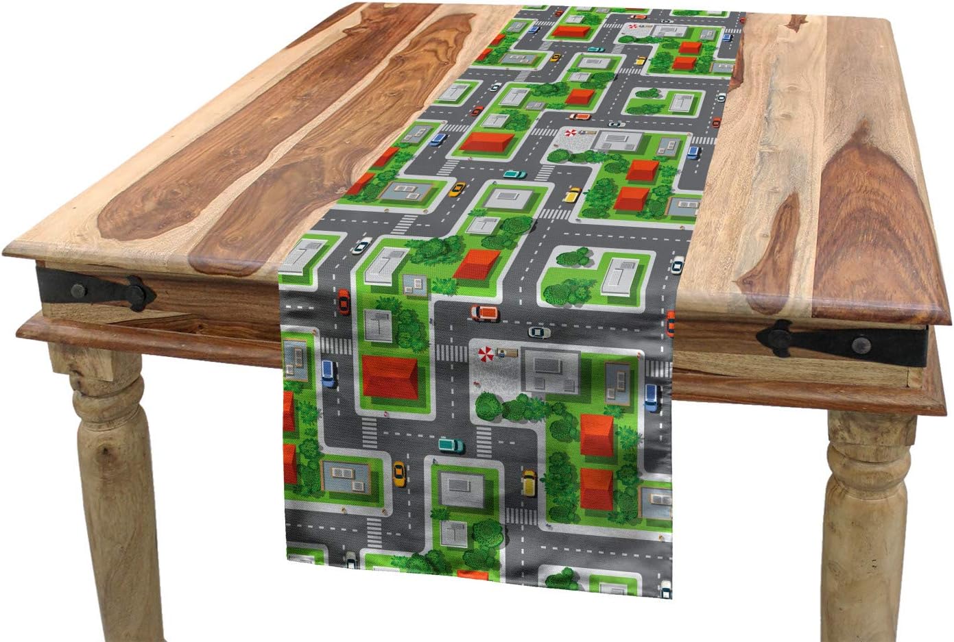 wooden car track table