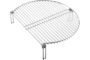 GriAddict Grill Expander Rack Stack Rack - Stainless Expansion Grilling Rack, Eggspander Large & X-Large Big Green Egg, Kamado Classic Accessories, Adds 60% More Extra Grilling Space