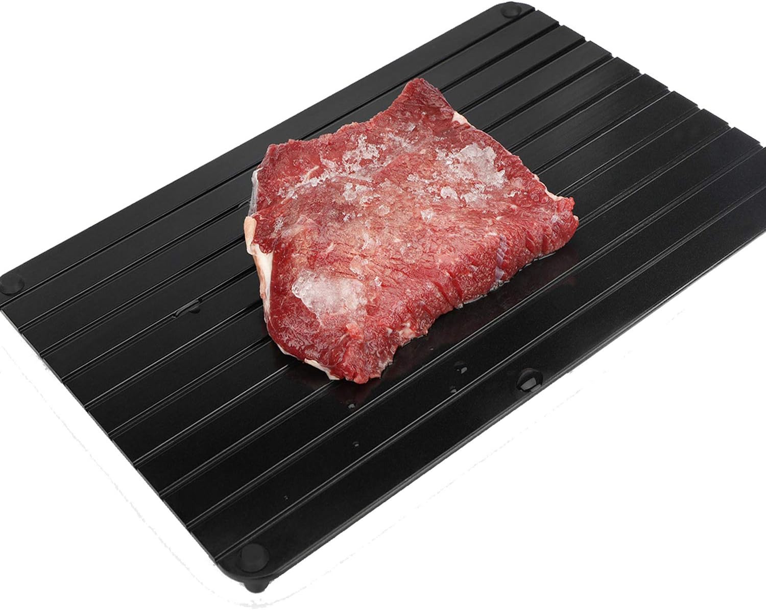 Rapid Thaw Defrosting Tray - Belpink fast meat desfroting plate | Quick defroster tray Miracle defrost board for frozen foods - 100% natural and safe