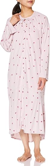 Amazon ナルエー ルームウェア ワンピース ネグリジェ Moontan ｔｒスムース裏起毛ストロベリー レディース ピンク 日本 M L 日本サイズm L相当 ルームワンピース ネグリジェ 通販
