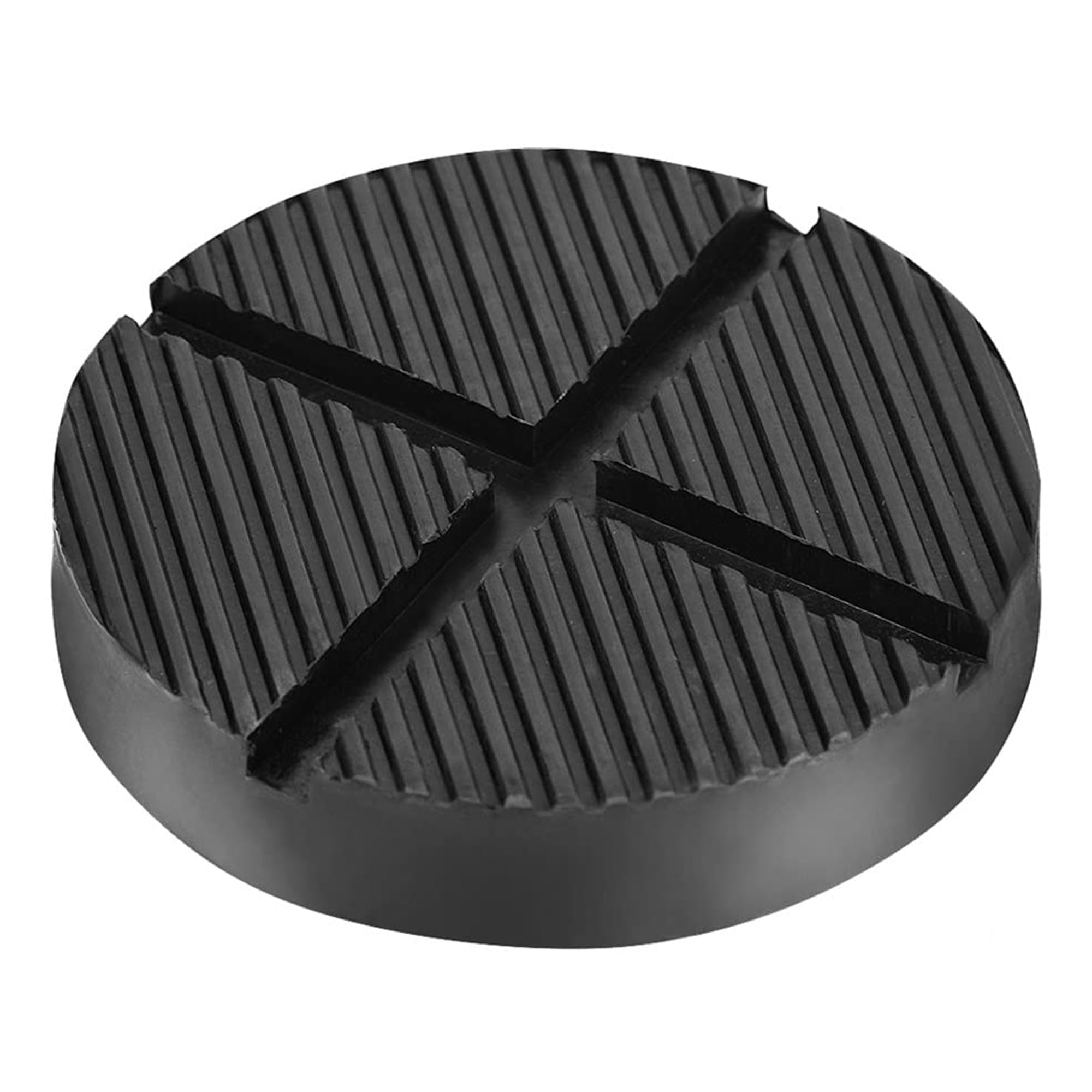 2pcs Rubber Jack Pads for Trolley Jack, Universal Slotted Frame Rail Protector, Pinch Weld Protector 4.92x1inch