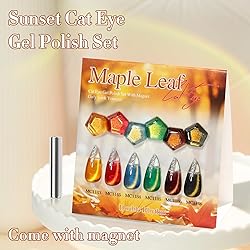 Double Rhythm Cat Eye Gel Nail Polish Set of 6 Same