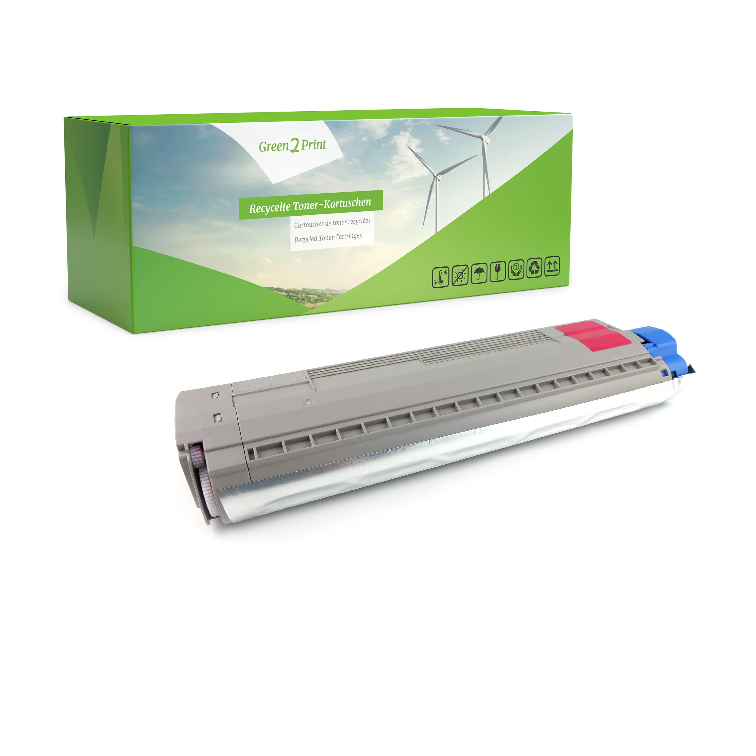 Green2Print Toner magenta 10000 pages replaces OKI 46443102 Toner cartridge for OKI C833N, C833DN