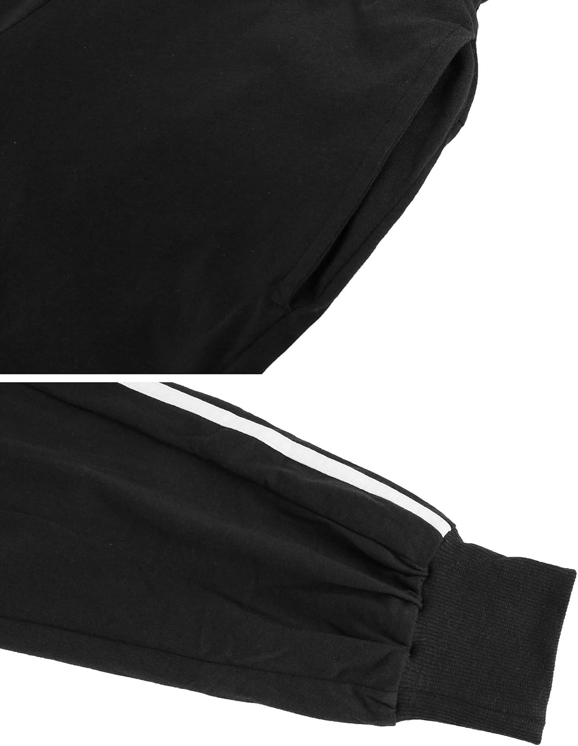 Aibrou Womens Jogger Sports Pants Side Stripes Drawstring Sweatpants Yoga Workout Bottoms with Pockets: Clothing