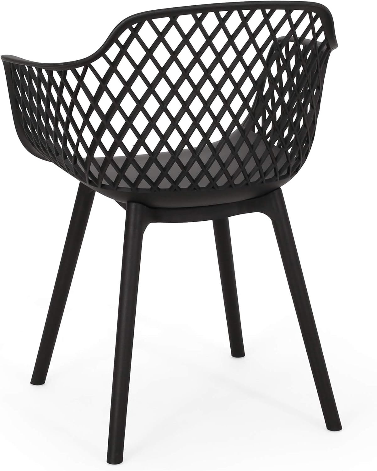 Christopher Knight Home 312471 Delia Outdoor Dining Chair (Set of 2), Black : Garden & Outdoor