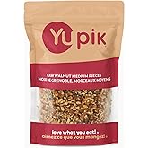 Yupik Raw Walnuts, Medium Pieces, 1 kg, Kosher, Gluten-Free, Vegan, Chopped Nuts, Unsalted, Unroasted, Source of Omegas, Heal