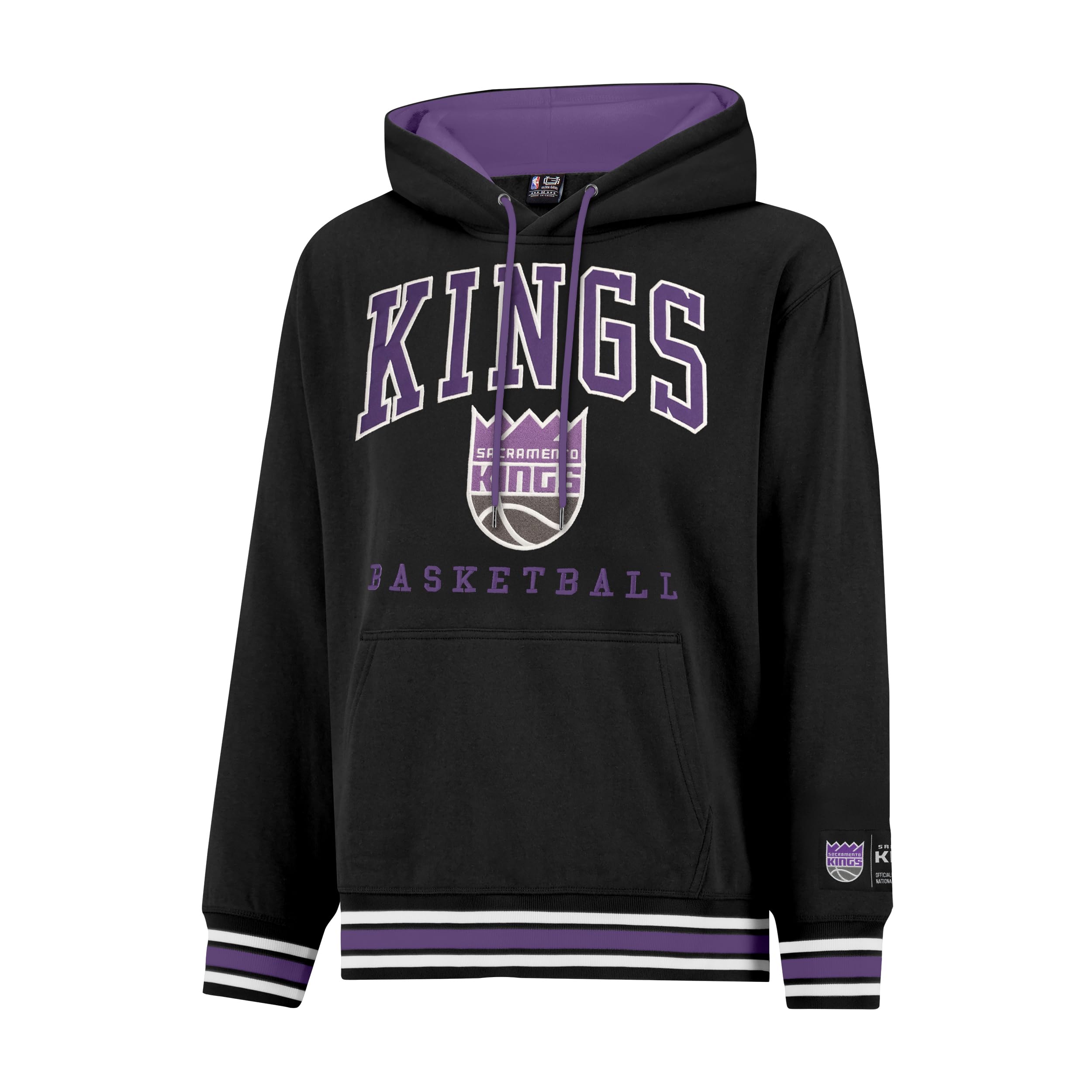 Ultra Game Mens NBA Official Premium Embroidered MVP Hoodie Sweatshirt, Sacramento Kings, Team Color, XX-Large Image