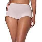 Bali womens Underwear Briefs, Skimp Skamp Smoothing Stretch Brief Panties for Women, No Show