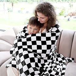 Warm Blanket Soft Cozy Throw Blanket Checkered