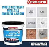 EVO-STIK Mould Resistant Wall Tile Adhesive & Grout White 5L Ready-Mixed view 4