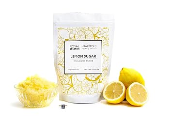 Royal Essence Zitrone Zucker Körperpeeling Überraschung innen – Ringe, Halsketten, Ohrringe, 7