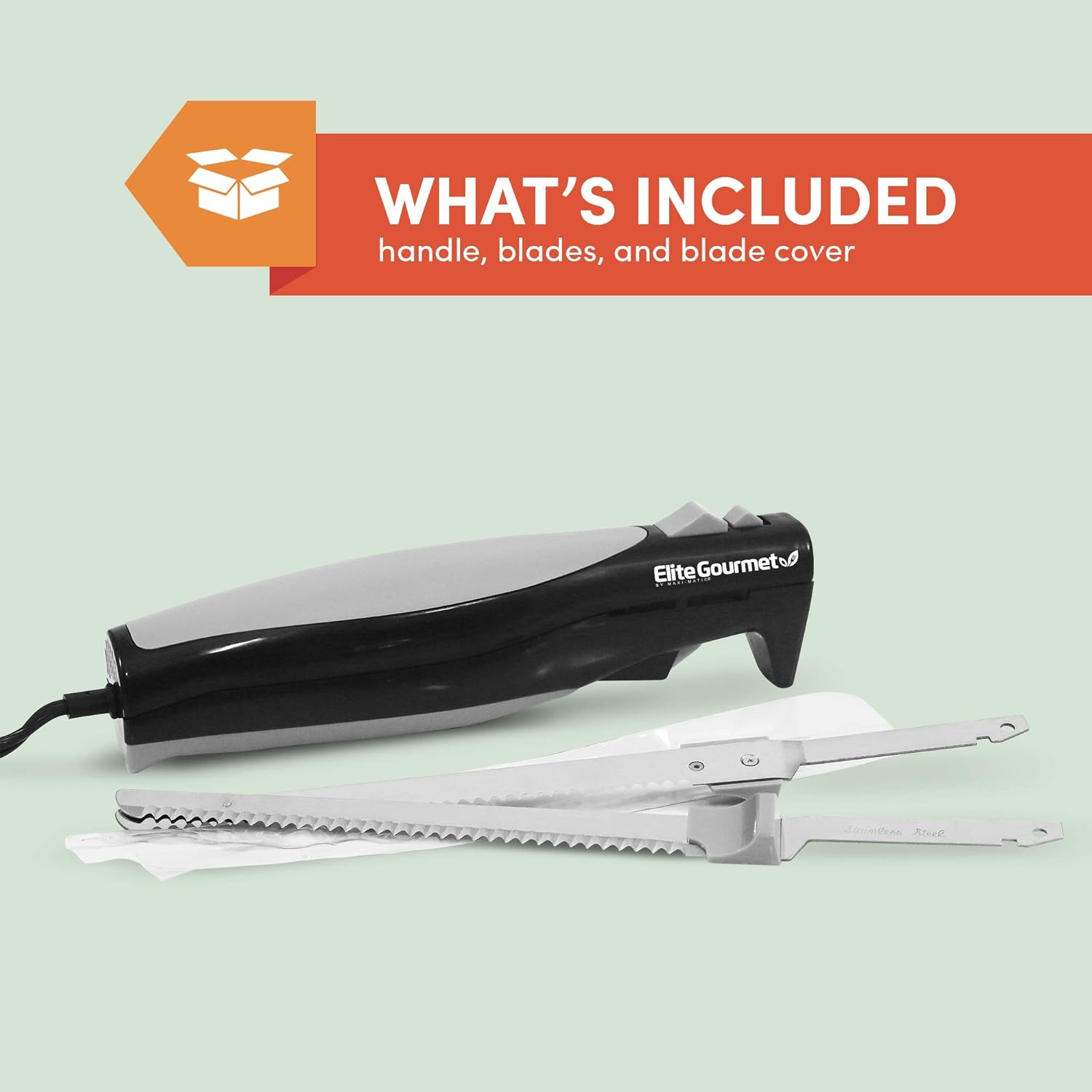 Elite Cuisine EK-570B Electric Knife, Black: Kitchen & Dining