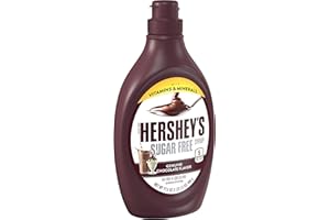 HERSHEY'S Zero Sugar Chocolate Syrup Bottles, 17.5 oz (6 Count)